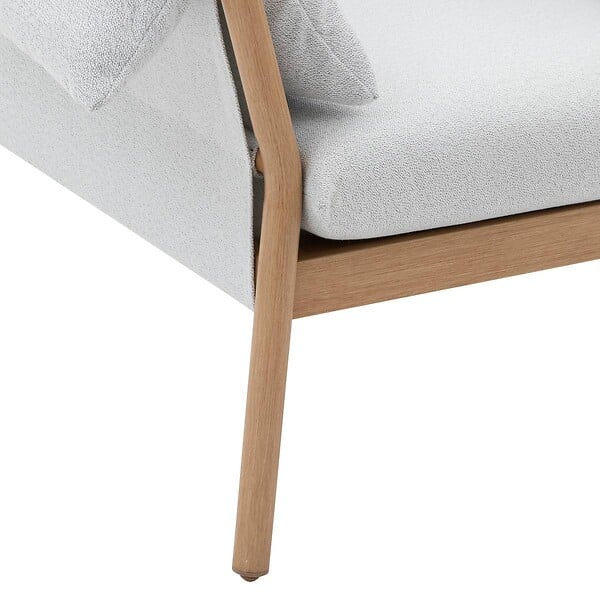 HESPERIDE - Fauteuil de salon de jardin "Odemilia" gris aluminium et polyester - large