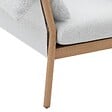 HESPERIDE - Fauteuil de salon de jardin "Odemilia" gris aluminium et polyester - vignette