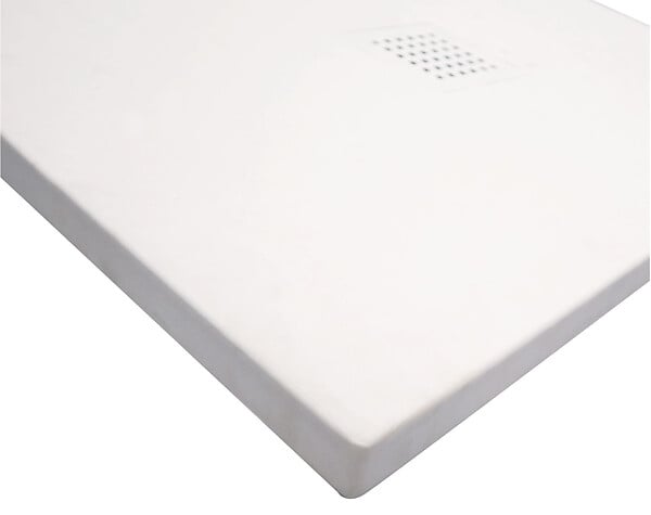 ONDEE - Receveur de douche NARA - Antidérapant Découpable 90x170 cm Résine Blanc Bonde - large