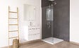 ONDEE - Receveur de douche NARA - Antidérapant Découpable 80x80 cm Résine Blanc Bonde - vignette