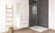 ONDEE - Receveur de douche NARA - Antidérapant Découpable 90x100 cm Résine Blanc Bonde - vignette
