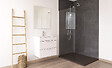 ONDEE - Receveur de douche NARA - Antidérapant Découpable 70x160 cm Résine - Noir - Bonde - vignette