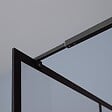 KIAMAMI VALENTINA - Cabine De Douche À L'italienne 110Cm Verre Clair Cadre Noir - vignette
