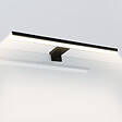 EMKE - EMKE Lampe murale LED salle de bain noir, éclairage miroir 40 × 15 cm, lumière froide 6000 K, installation multiple - vignette
