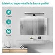 EMKE - EMKE Lampe murale LED salle de bain noir, éclairage miroir 40 × 15 cm, lumière froide 6000 K, installation multiple - vignette