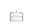 Meuble de salle de bain INDO 80 cm BLC/BOIS - vignette