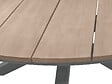 HESPERIDE - Table de jardin ronde alu/acacia Oriengo Graphite - 8 places - Hespéride - vignette