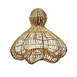 LUMISKY - Abat jour naturel seul RONDA H53cm - vignette