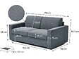 HABITAT ET JARDIN - Canapé lit convertible express en tissu "Diana" - Gris - vignette