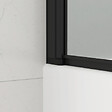 SWISS AQUA TECHNOLOGIES - 150x80 cm Pare-baignoire pivotant en verre, orientation gauche et droite, noir (SATVZUNIKCT80) - vignette