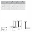 RAVAK - Ravak Supernova Pare-baignoire pliable, 3 parties, 140x130cm, Blanc (795V010041) - vignette