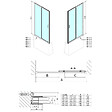 POLYSAN - Polysan Deep  Paroi latérale pour baignoire - 750x1650mm, Verre transparent (MD3116) - vignette