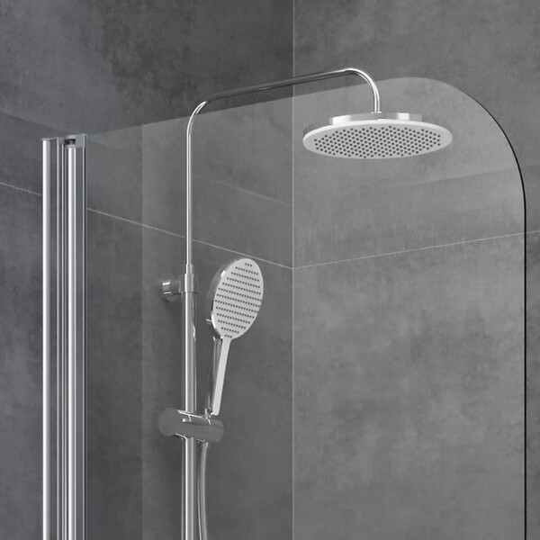 SWISS AQUA TECHNOLOGIES - Pare-baignoire avec un panneau pivotant en verre, 150x75cm, Chrome (SATVZUNIKCRT75) - large