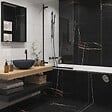 SWISS AQUA TECHNOLOGIES - Pare-Baignoire SAT TGD NEW 150x80 cm noir (SATTGVZO150CT) - vignette