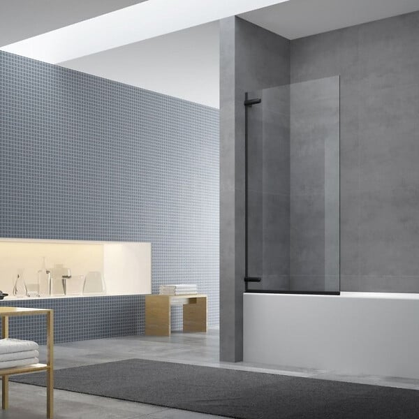 SWISS AQUA TECHNOLOGIES - Pare-Baignoire SAT TGD NEW 150x80 cm noir (SATTGVZO150CT) - large