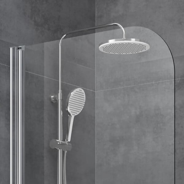 SWISS AQUA TECHNOLOGIES - Swiss Aqua Technologies Pare-baignoire avec un panneau pivotant en verre, 150x70cm, Chrome (SATVZUNIKCRT70) - large