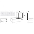 RAVAK - Ravak Supernova Pare-baignoire pliable, 2 parties, 140x105, Blanc (VS2105R0) - vignette