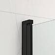 SWISS AQUA TECHNOLOGIES - Swiss Aqua Technologies 150x105 cm SK Pare-baignoire en verre 2 volets pliants, orientation gauche et droite, noir (SATVZSKNEW105C) - vignette