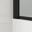 SWISS AQUA TECHNOLOGIES - Swiss Aqua Technologies 150x105 cm SK Pare-baignoire en verre 2 volets pliants, orientation gauche et droite, noir (SATVZSKNEW105C) - vignette