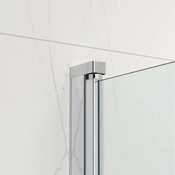 SWISS AQUA TECHNOLOGIES - 150x105 cm SK Pare-baignoire en verre 2 volets pliants, orientation gauche et droite, chrome (SATVZSKNEW105) - large