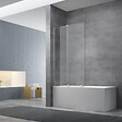SWISS AQUA TECHNOLOGIES - Swiss Aqua Technologies Walk-In Xmotion Pare baignoire 150x117,5 cm, chrome (SATWIXMVZ150) - vignette