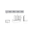 RAVAK - Supernova Pare-baignoire pliable, 5 parties, 133x100cm, Blanc (VS5R0) - vignette