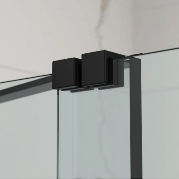 SWISS AQUA TECHNOLOGIES - Swiss Aqua Technologies Walk-In Xmotion Pare baignoire 150x117,5 cm, noir (SATWIXMVZ150C) - large
