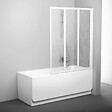 RAVAK - Ravak Supernova Pare-baignoire pliable, 3 parties, 140x100cm, Blanc (795P010041) - vignette