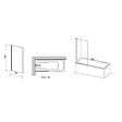 RAVAK - Ravak Pivot Pare-baignoire fixe en verre, 140x80cm, Chrome mat (PVS180TS) - vignette