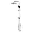GROHE - Vitalio Start System 250  Colonne de douche avec inverseur manuel + Douche de tête 2 jets + Douchette 2 jets, chrome (G26680001) - vignette
