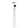 GROHE - Vitalio Start System 250  Colonne de douche avec inverseur manuel + Douche de tête 2 jets + Douchette 2 jets, chrome (G26680001) - vignette