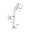 GROHE - Grohe Vitalio Comfort 110 Set de douche avec support mural + Douchette 2 jets, chrome (G26399001) - vignette
