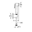 GROHE - Tempesta-F Trigger Spray 30 Ensemble de douche 1 jet avec support mural, cool sunrise brossé (27513GN1) - vignette