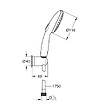 GROHE - Vitalio Start 110 Set de douche avec support mural + Douchette 3 jets, chrome (G26769001) - vignette