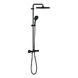 GROHE - Grohe Vitalio Comfort 250 colonne de douche thermostatique + douche de tête + douchette à main 2 jets, noir mat (G266962431) - vignette