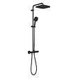 GROHE - Grohe Vitalio Comfort 250 colonne de douche thermostatique + douche de tête + douchette à main 2 jets, noir mat (G266962431) - vignette