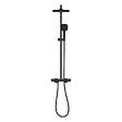 GROHE - Grohe Vitalio Comfort 250 colonne de douche thermostatique + douche de tête + douchette à main 2 jets, noir mat (G266962431) - vignette