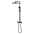 GROHE - Grohe Vitalio Comfort 250 colonne de douche thermostatique + douche de tête + douchette à main 2 jets, noir mat (G266962431) - vignette