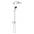 GROHE - Grohe Vitalio Comfort 250 Colonne de douche avec mitigeur monocommande + Douche de tête + Douchette 2 jets, chrome (G26985001) - vignette