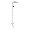 GROHE - Vitalio Comfort 250 Colonne de douche avec mitigeur thermostatique + Douche de tête + Douchette 2 jets, chrome (G26984001) - vignette
