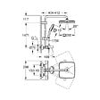 GROHE - Vitalio Comfort 250 Colonne de douche avec mitigeur thermostatique + Douche de tête + Douchette 2 jets, chrome (G26984001) - vignette
