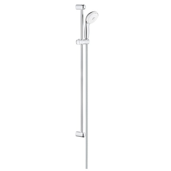 GROHE - Grohe Tempesta 100 ensemble de douche 3 jets + mitigeur monocommande bain/douche, chrome (23914001-28789002) - large