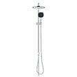GROHE - Vitalio Comfort 250 Colonne de douche avec inverseur manuel + Douche de tête 2 jets + Douchette 2 jets , chrome (G26986001) - vignette