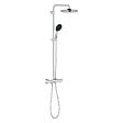 GROHE - Vitalio Start System 250 Colonne de douche avec mitigeur thermostatique + Douche de tête + Douchette 2 jets, chrome (G26677001) - vignette