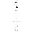 GROHE - Vitalio Start System 250 Colonne de douche avec mitigeur thermostatique + Douche de tête + Douchette 2 jets, chrome (G26677001) - vignette