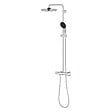 GROHE - Vitalio Start System 250 Colonne de douche avec mitigeur thermostatique + Douche de tête + Douchette 2 jets, chrome (G26677001) - vignette