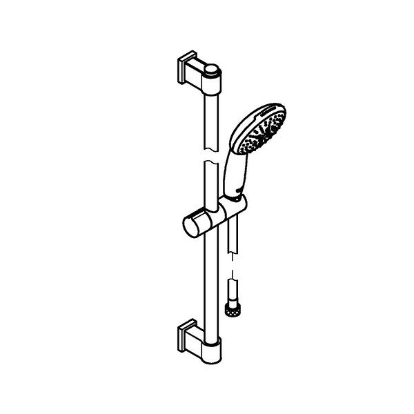 GROHE - Vitalio Start 110 Set de douche avec barre + Douchette 3 jets, chrome (G26032001) - large