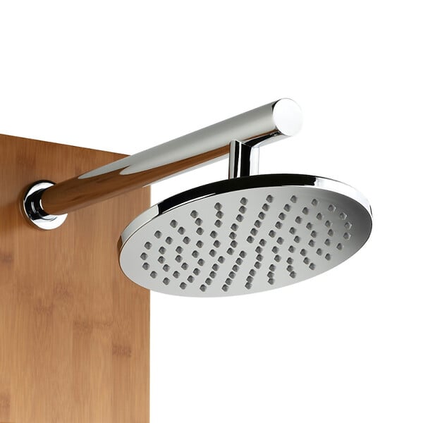 SIKO - Siko Bamboo Shower Colonne de douche hydromassante murale en bambou avec douche de tête et douchette à main (BAMBOOSHOWER) - large