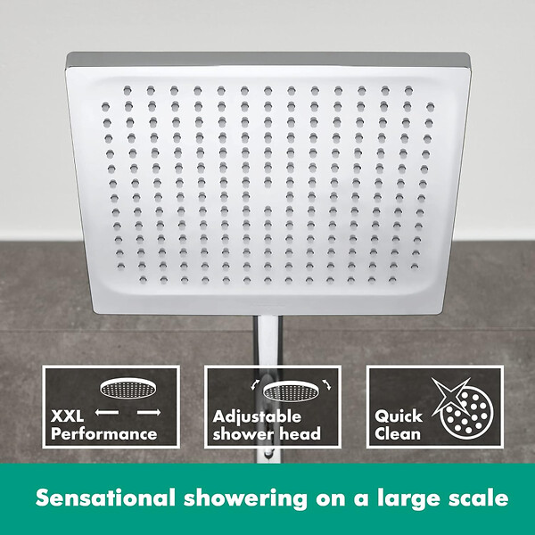 HANSGROHE - Hansgrohe Crometta E 240 1 jet EcoSmart Colonne de douche Showerpipe - large