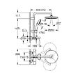 GROHE - Vitalio Start System 250 colonne de douche thermostatique bain/douche + douche de tête + douchette à main, noir mat (G269882431) - vignette